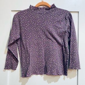 Vintage gap ditzy floral mock neck
